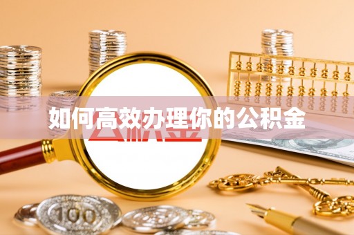 坪林如何高效办理你的公积金
