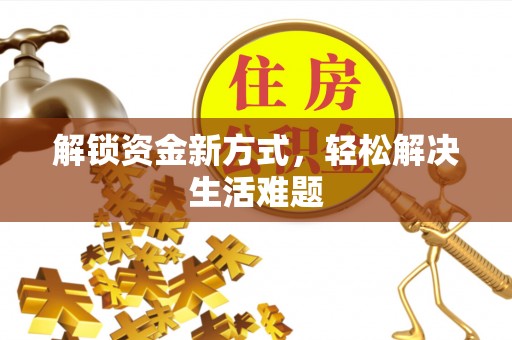坪林解锁资金新方式，轻松解决生活难题